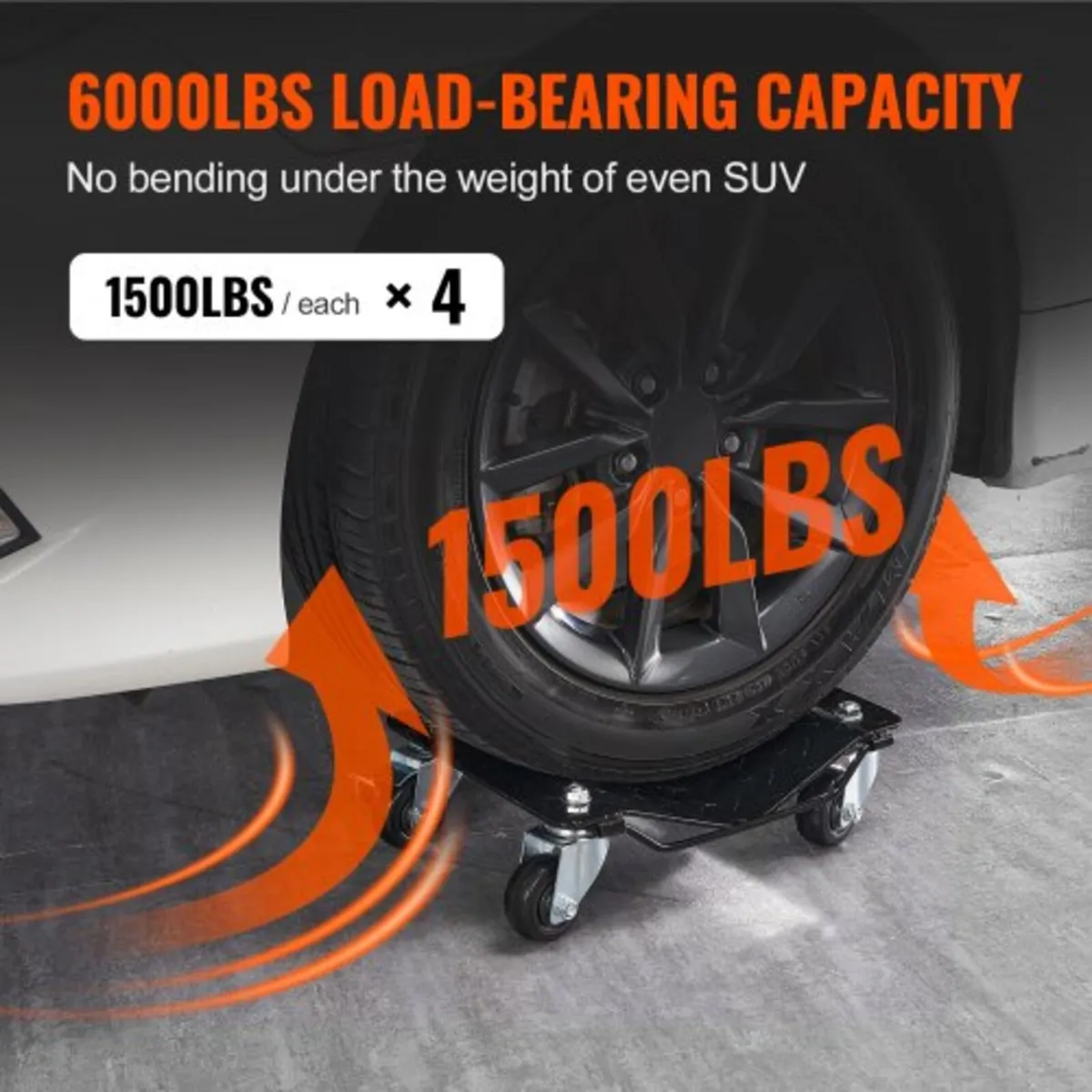 Car Dolly Wheel Tire Dolly 4 PCS Heavy Duty Skate - Image 3