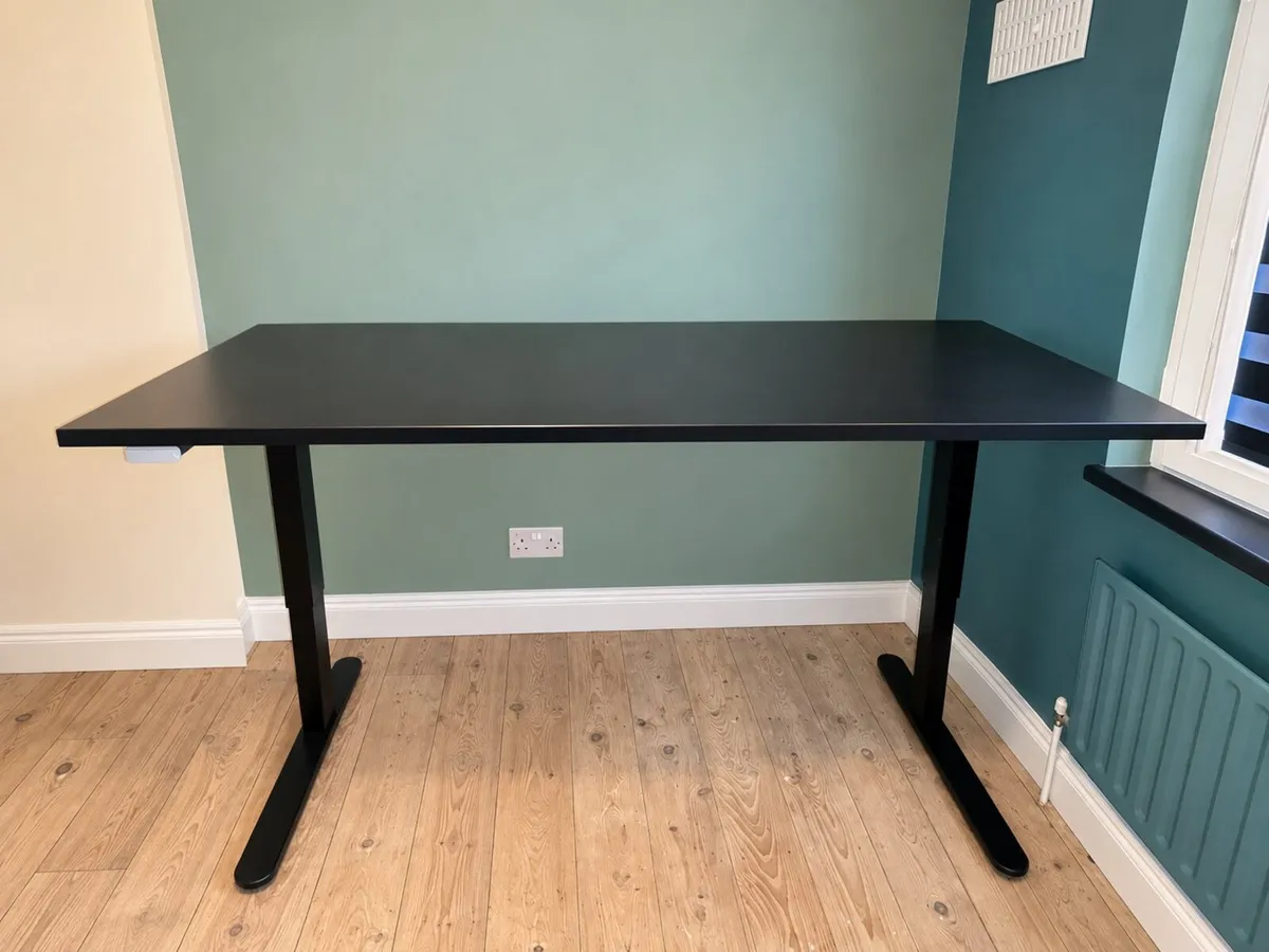 Large 63” Electric Height Adjust Sit/Stand Desk - Image 1