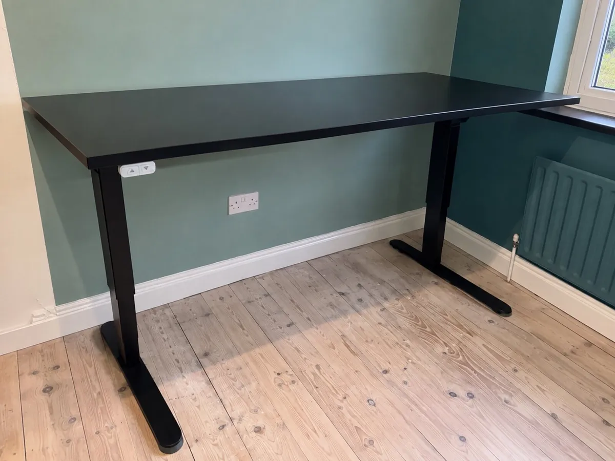 Large 63” Electric Height Adjust Sit/Stand Desk - Image 3
