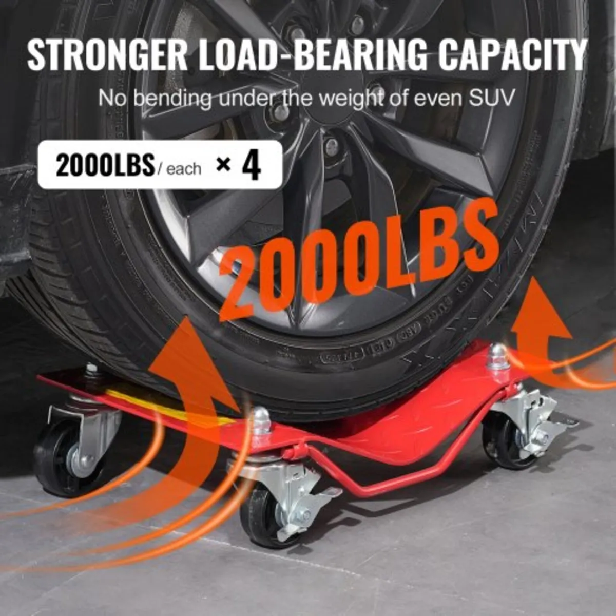 Wheel Dolly, 8000 lbs Capacity Heavy-Duty Steel Ca - Image 2
