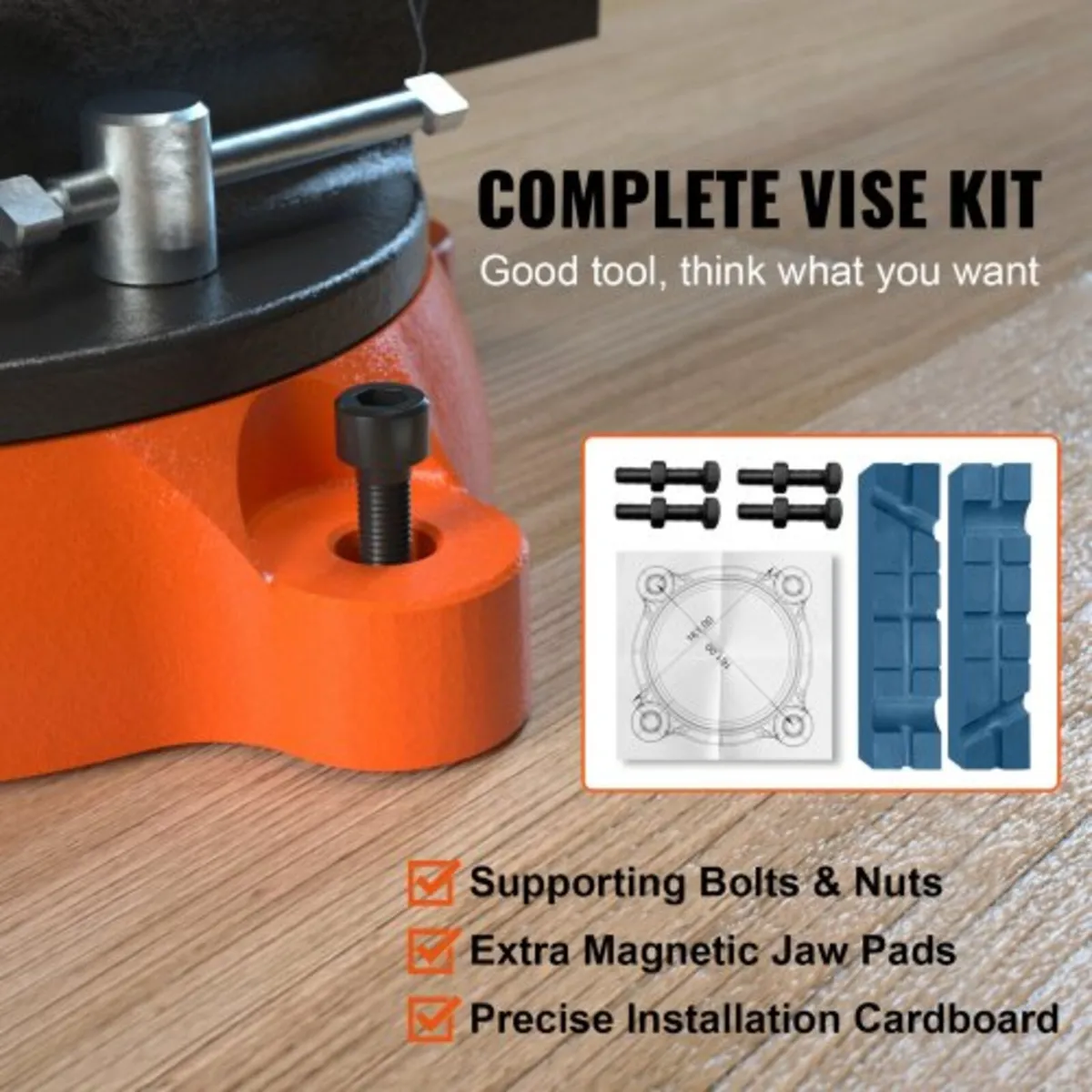Bench Vise Jaw Width 15.2 cm Jaw Opening 15 cm w/ - Image 2