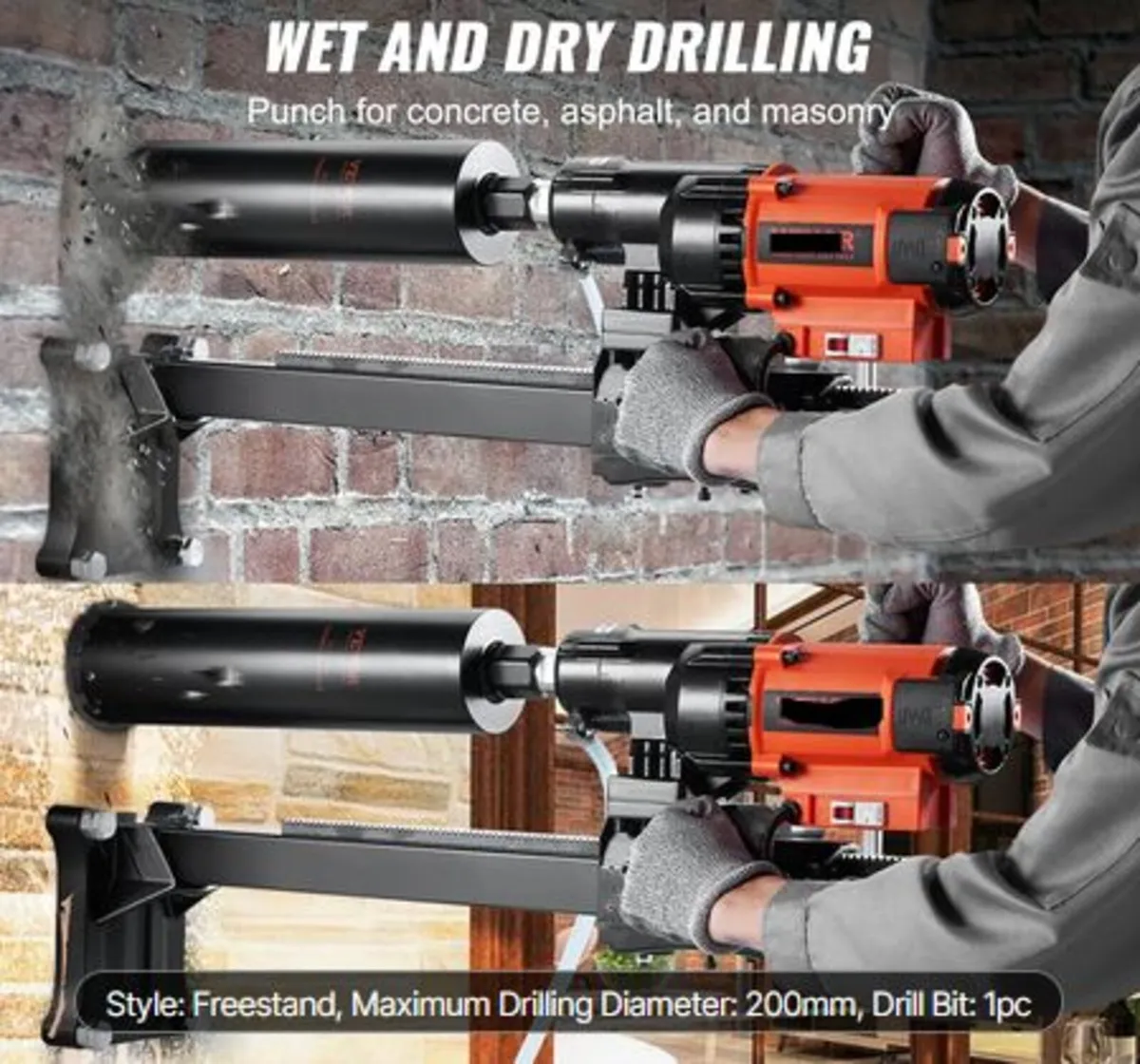 Wet&Dry Diamond Core Drill Machine Concrete Core - Image 3