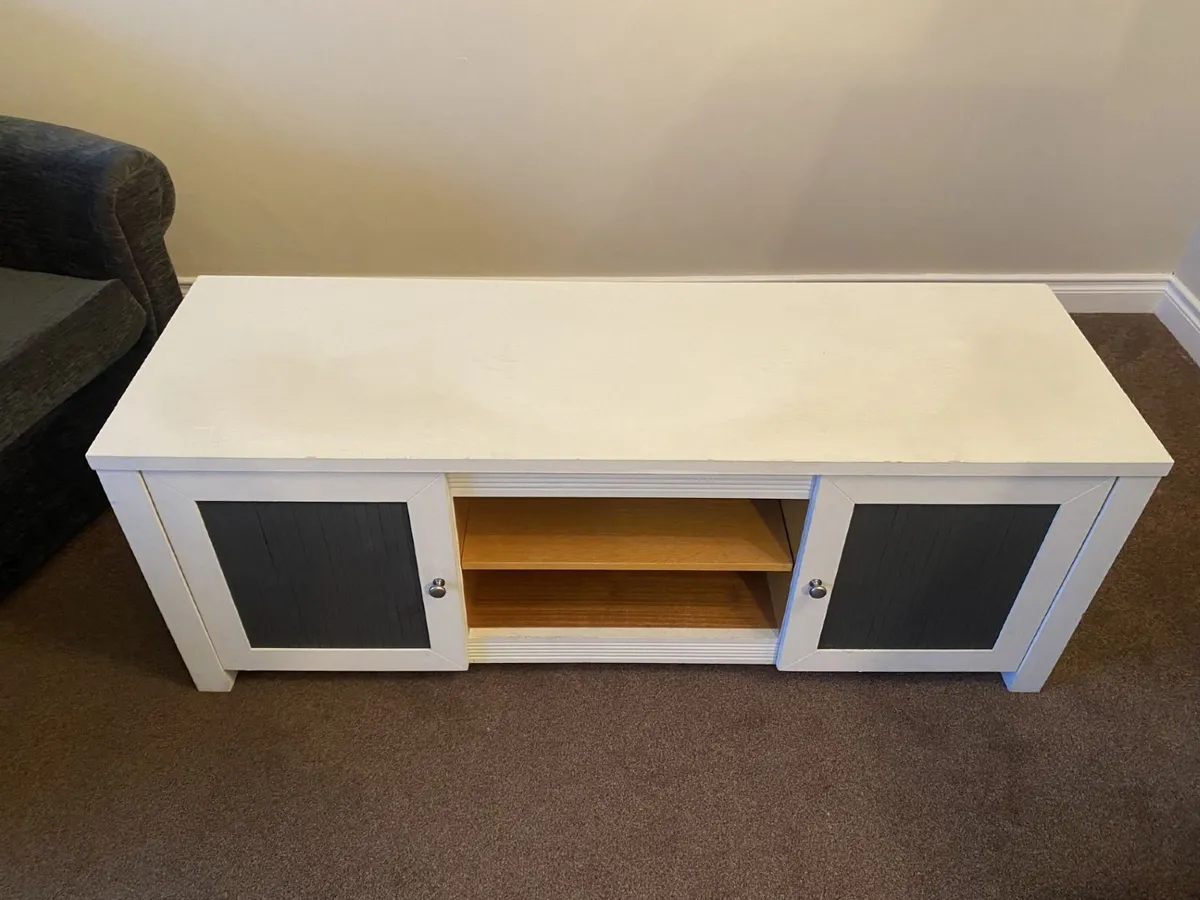 White TV Stand - Image 2