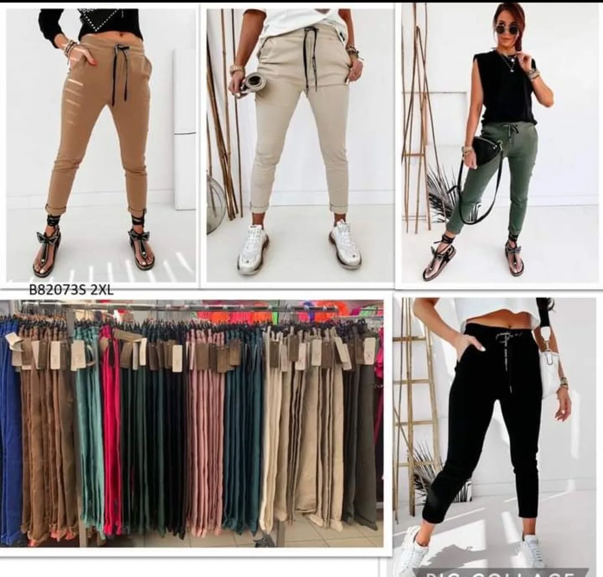 ladies italian stretch trousers 10/16 - Image 1