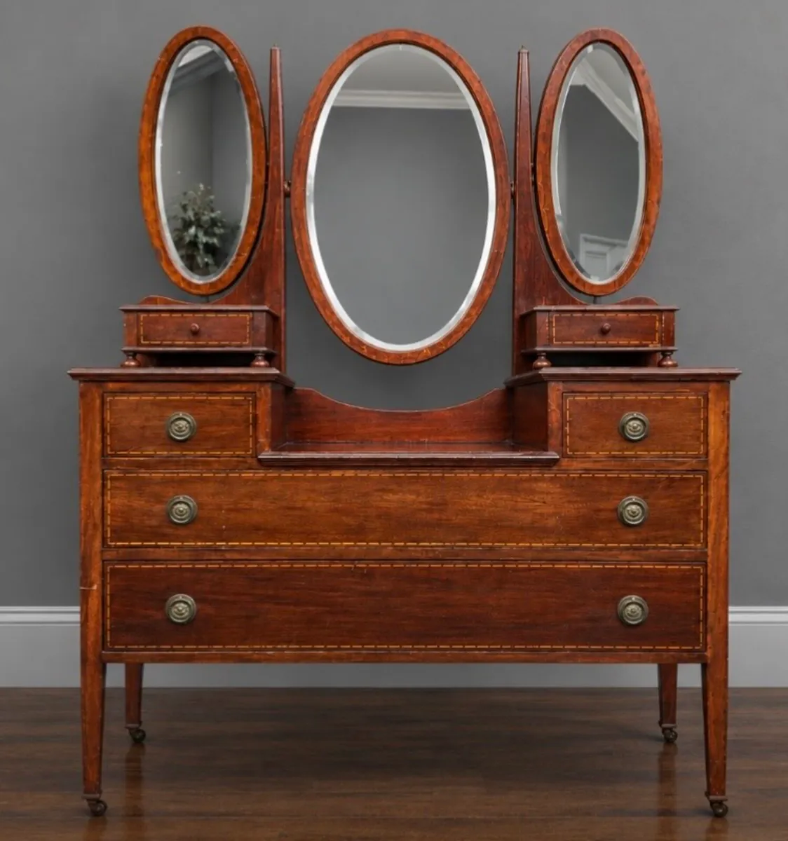 Edwardian six drawer dresser
