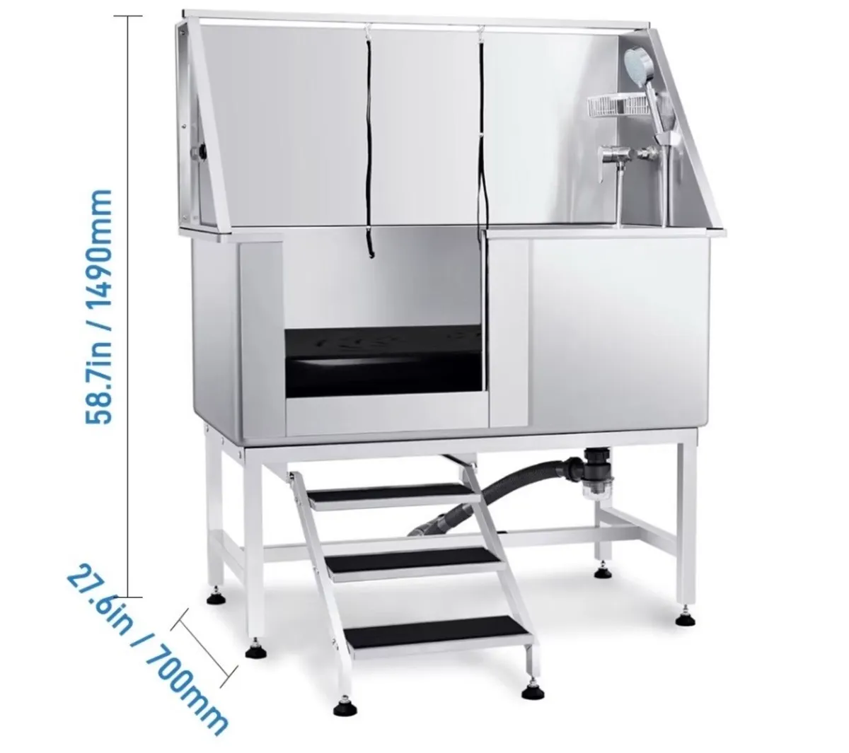 Stainless Steel Dog Grooming Bath -50”-Brand New