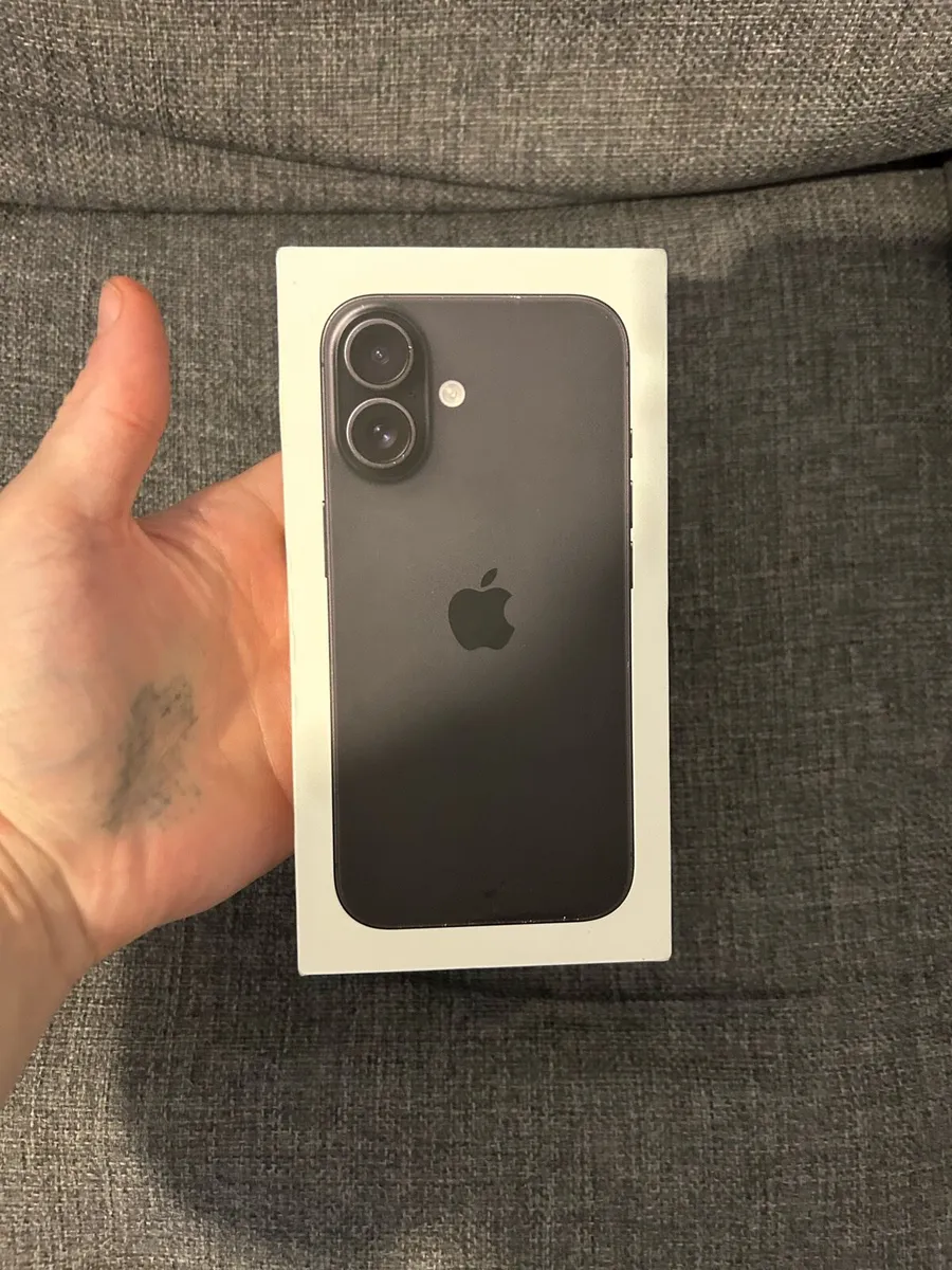 iPhone 16 black unlocked 128gb brand new sealed - Image 1
