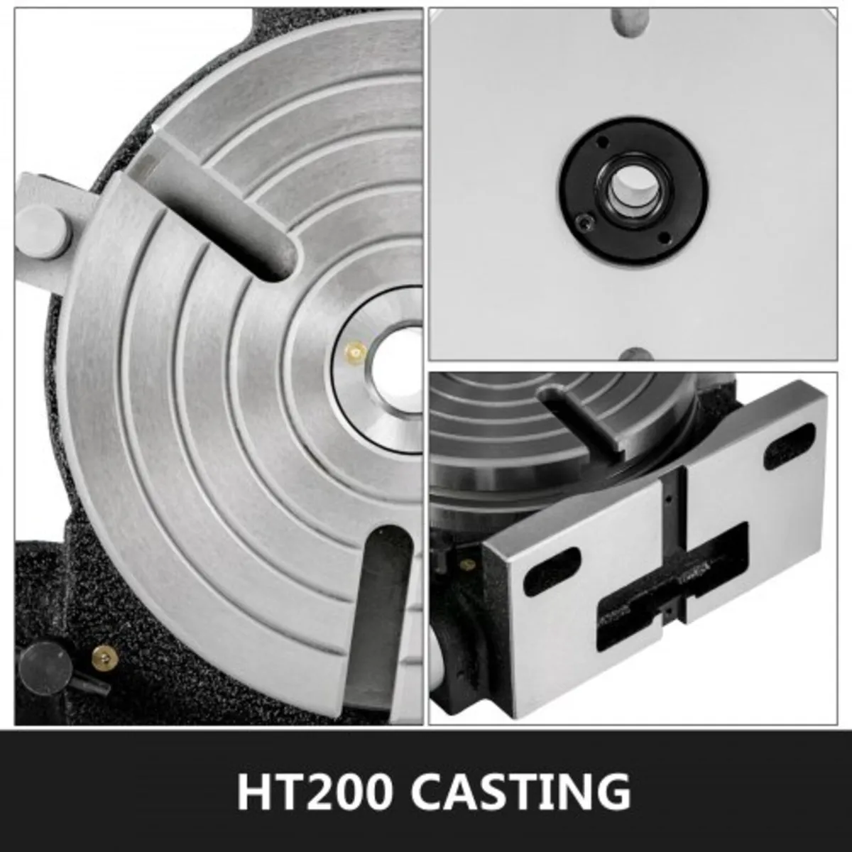 Rotary Table 8 INCH/200 MM Horizontal Vertical Rot - Image 3