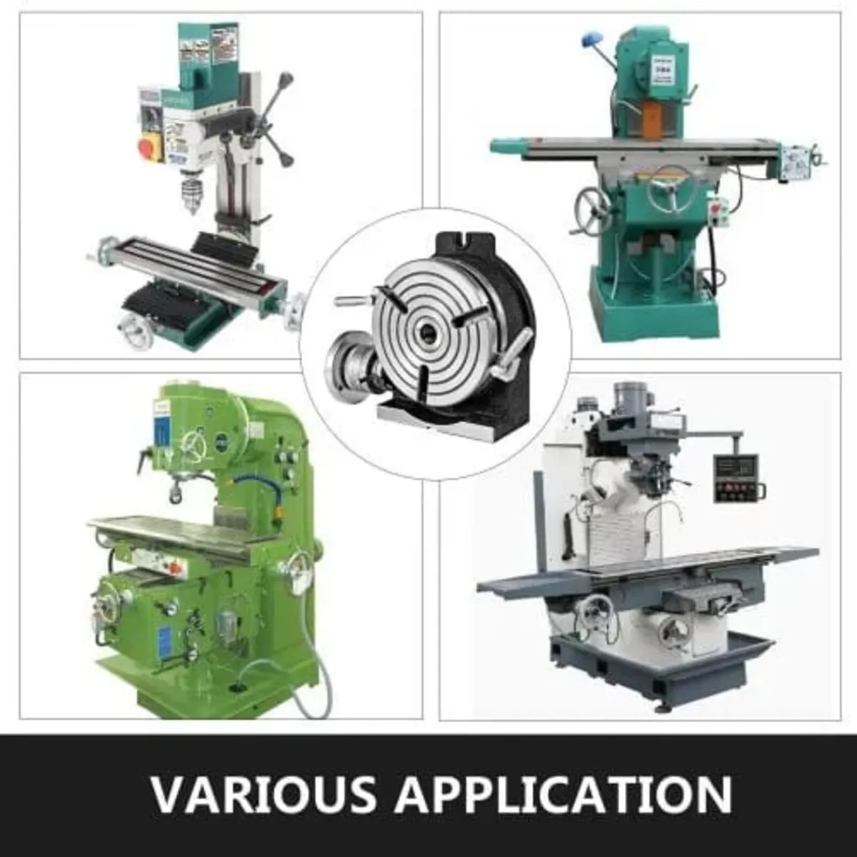 Rotary Table 8 INCH/200 MM Horizontal Vertical Rot - Image 4