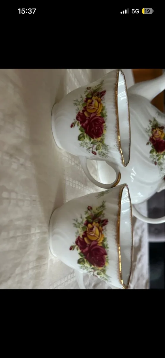 Queens fine bone china tea set - Image 4
