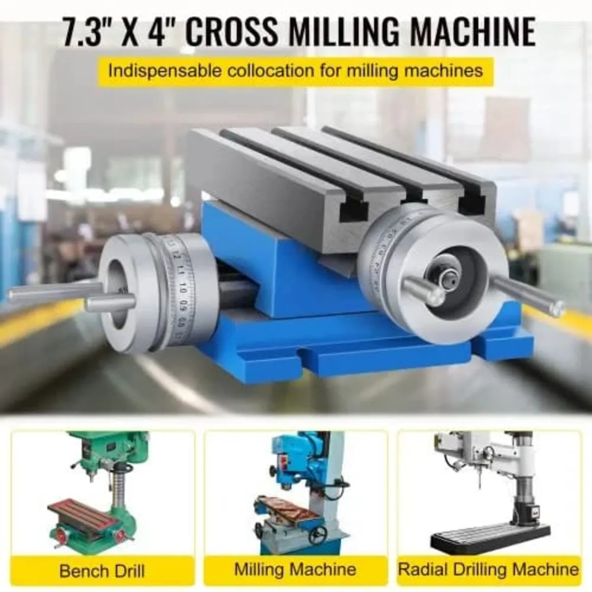 Milling Machine Worktable Cross Slide Table 10.2 x - Image 3