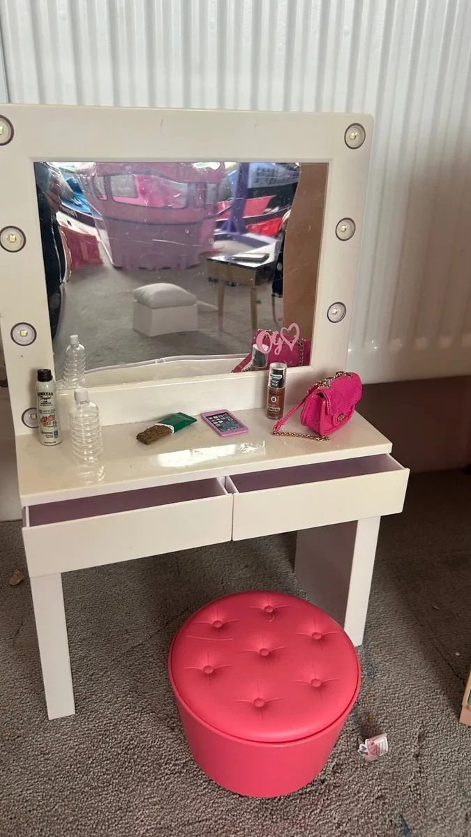 Our Generation vanity table & stool.