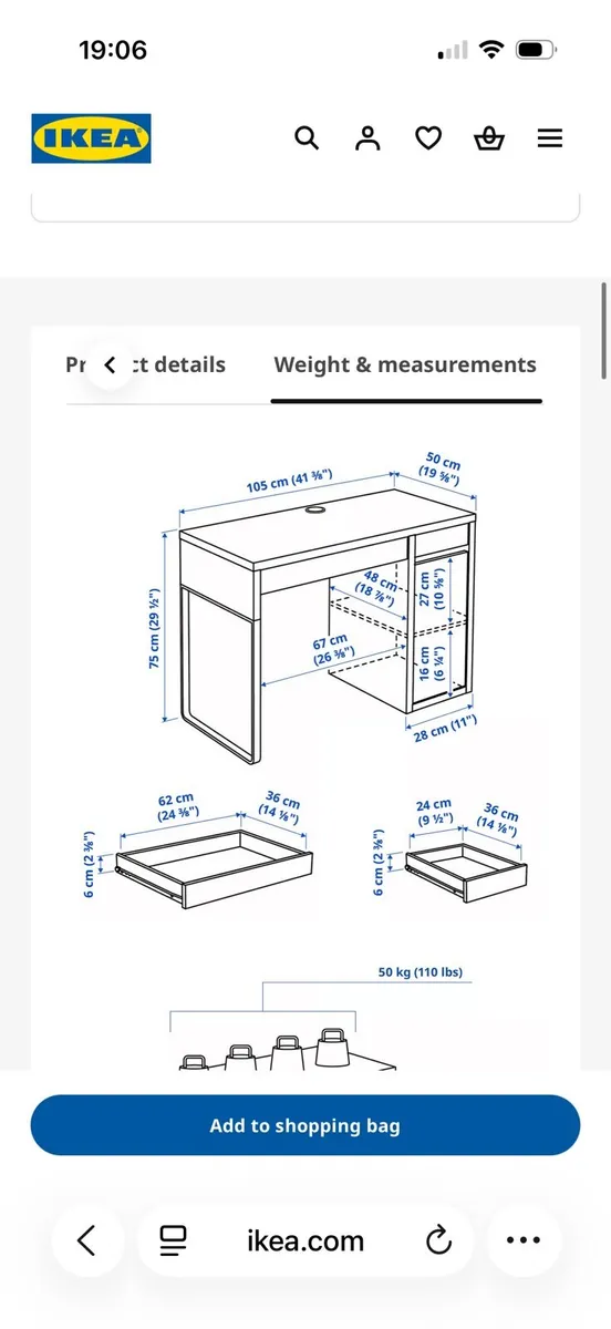 Ikea desk - Image 2