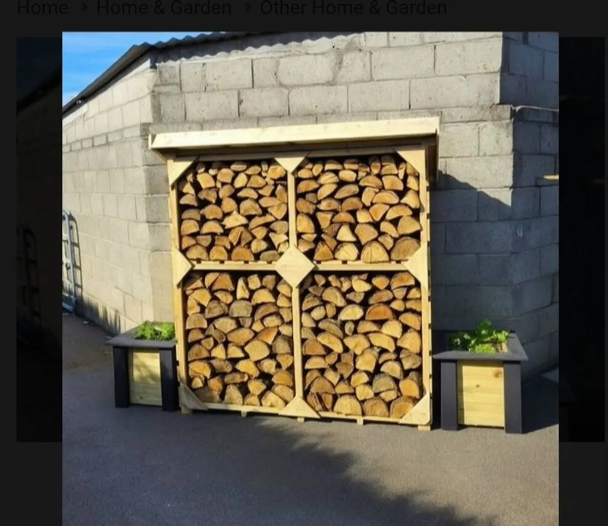 Large logstores and seasoned firewood bundles - Image 1