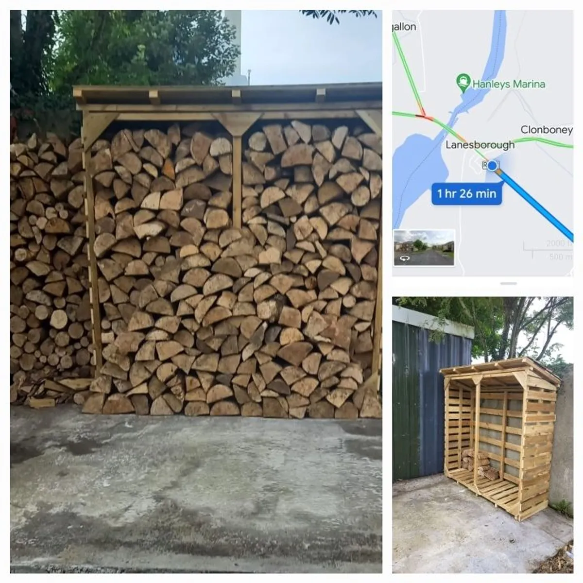 Large logstores and seasoned firewood bundles - Image 4