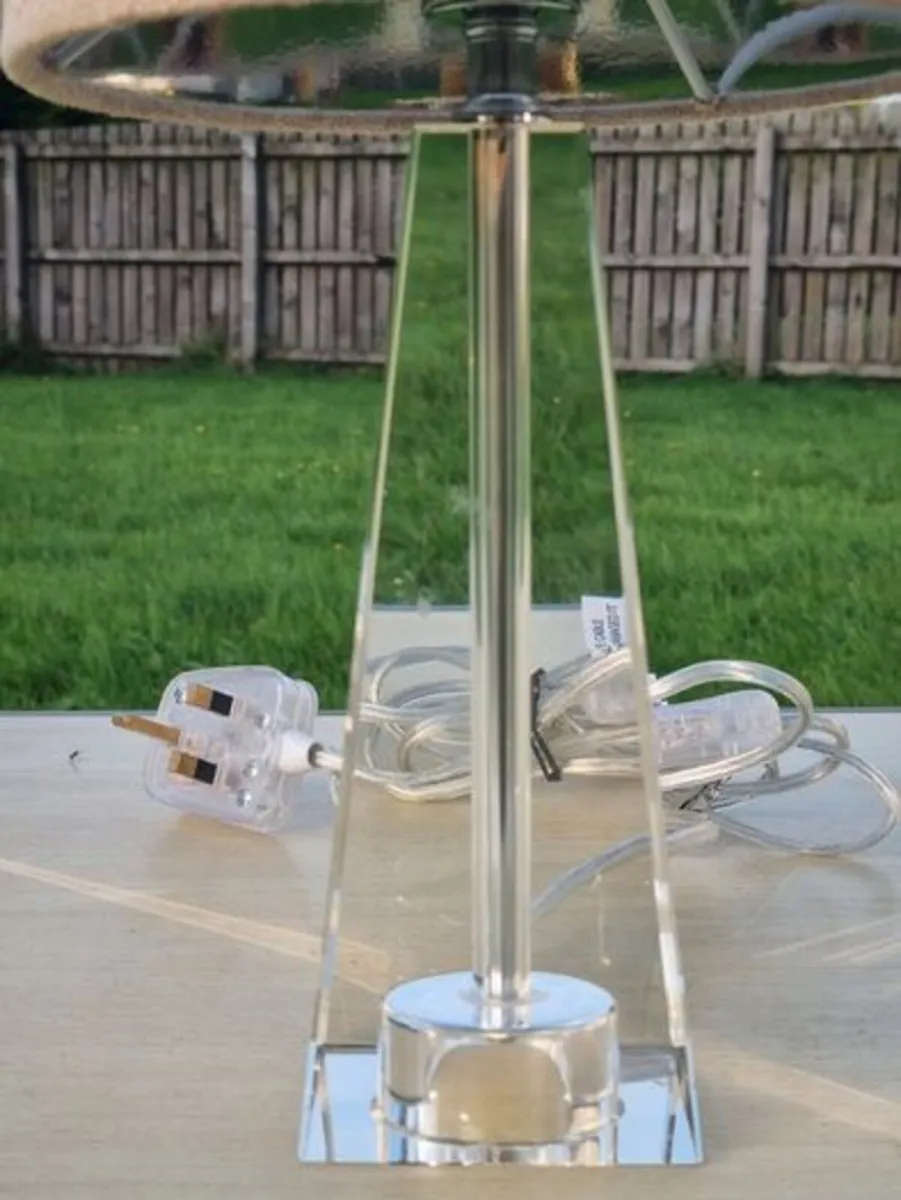 Cyprus Tapered Crystal with Shade Table Lamp - Image 2