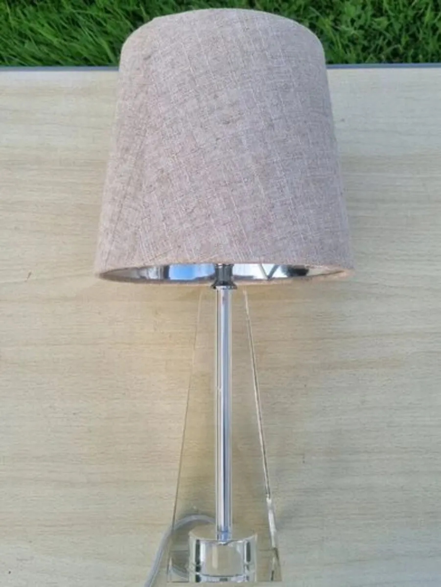 Cyprus Tapered Crystal with Shade Table Lamp - Image 4