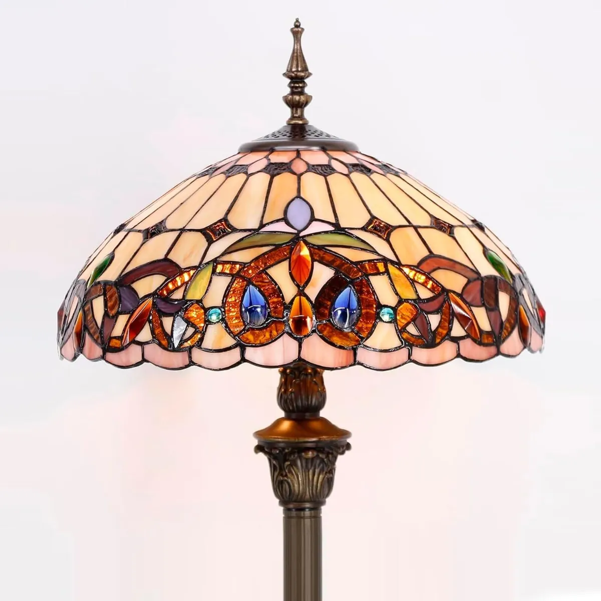 Tiffany Style Floor Lamp Serenity Victorian - Image 3
