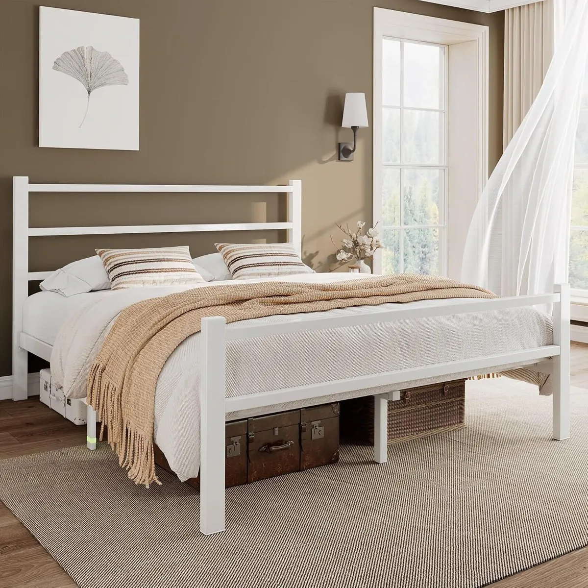 Metal Bed Frame with Stylish Headboard - Image 3