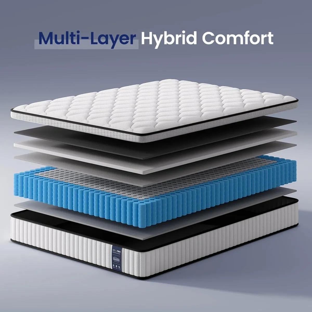 Mattress Medium Firm Hybrid Pocket Sprung - Image 2