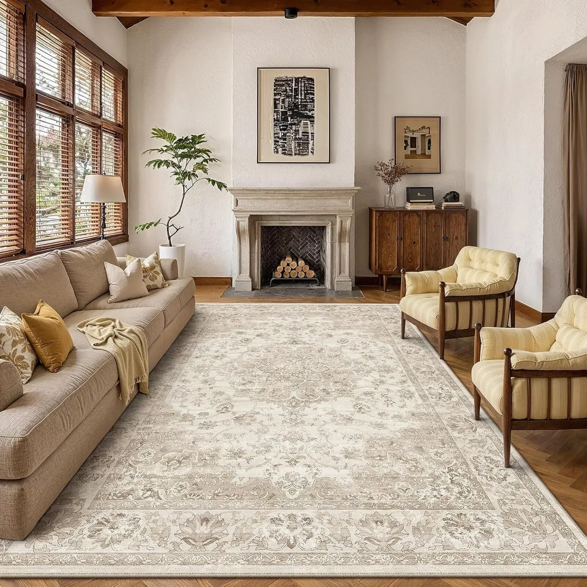 Rugs Living Room Large Machine Washable - Image 1