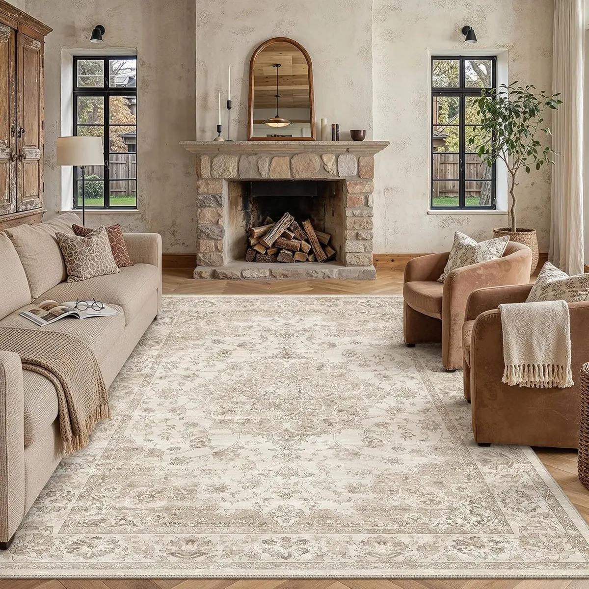 Rugs Living Room Large Machine Washable - Image 2