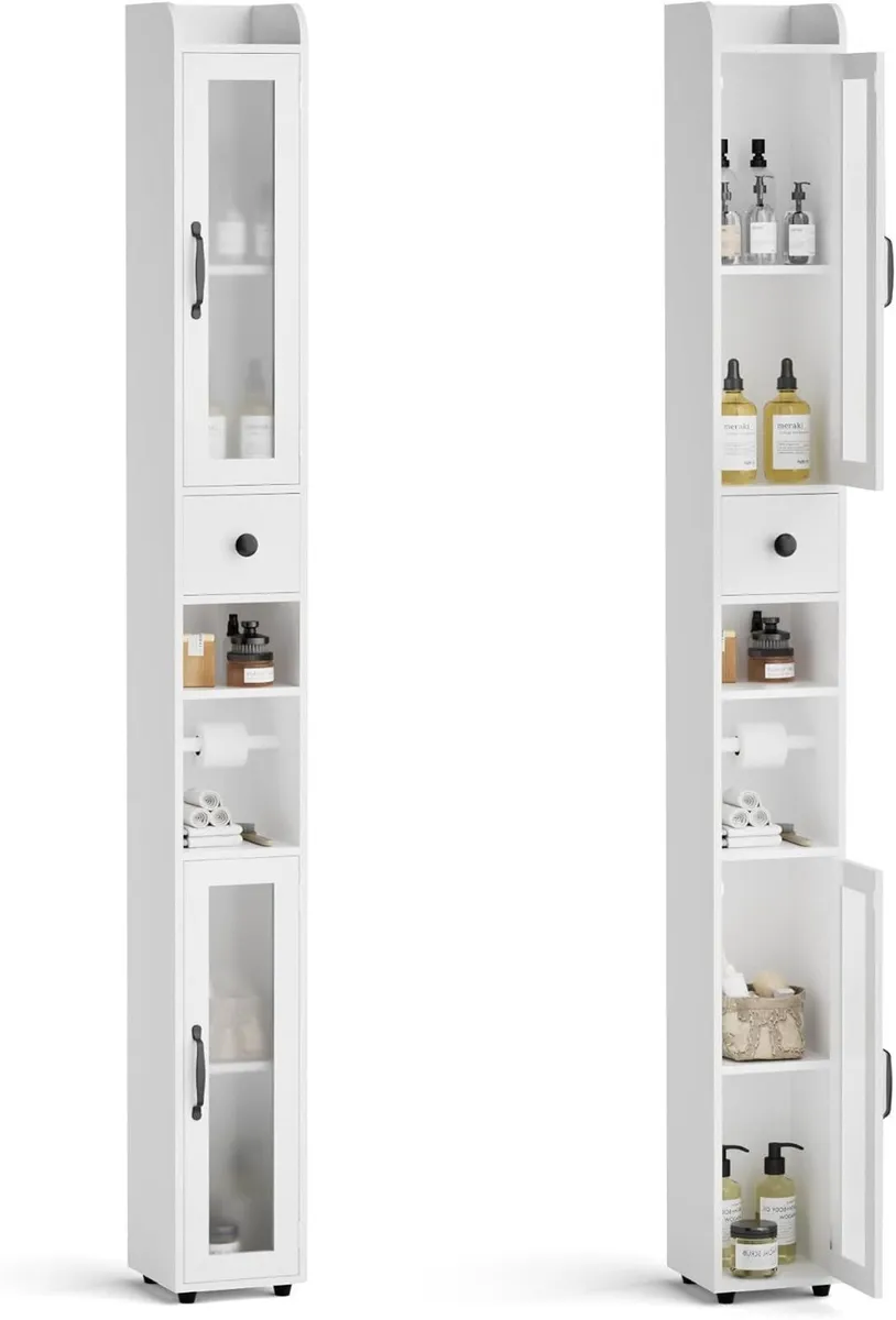 180CM Slim Bathroom Storage Unit Tissue - Image 1
