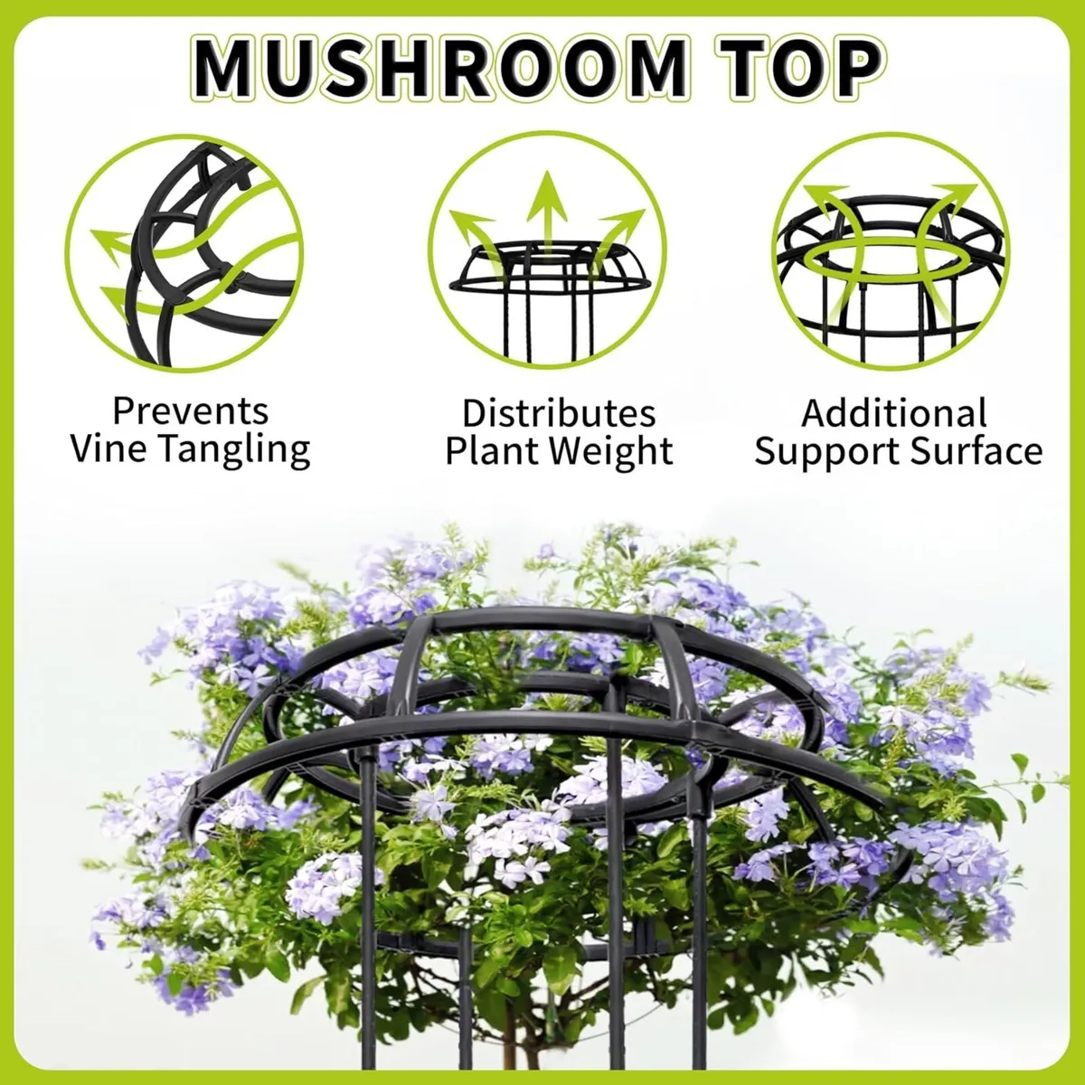 165CM Umbrella Trellis Wisteria Support Frame - Image 3