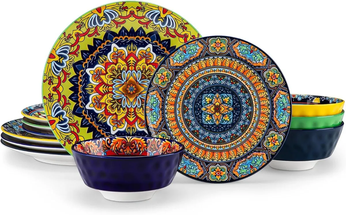 Krvi Dinner Set 24-PC for 6 People Porcelain - Image 1