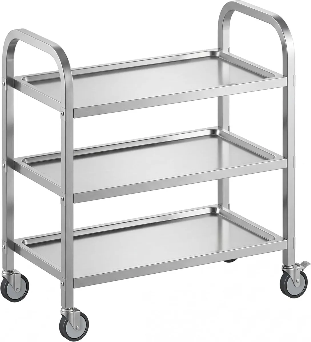 3 Tier Stainless Steel Cart Rolling Catering - Image 1