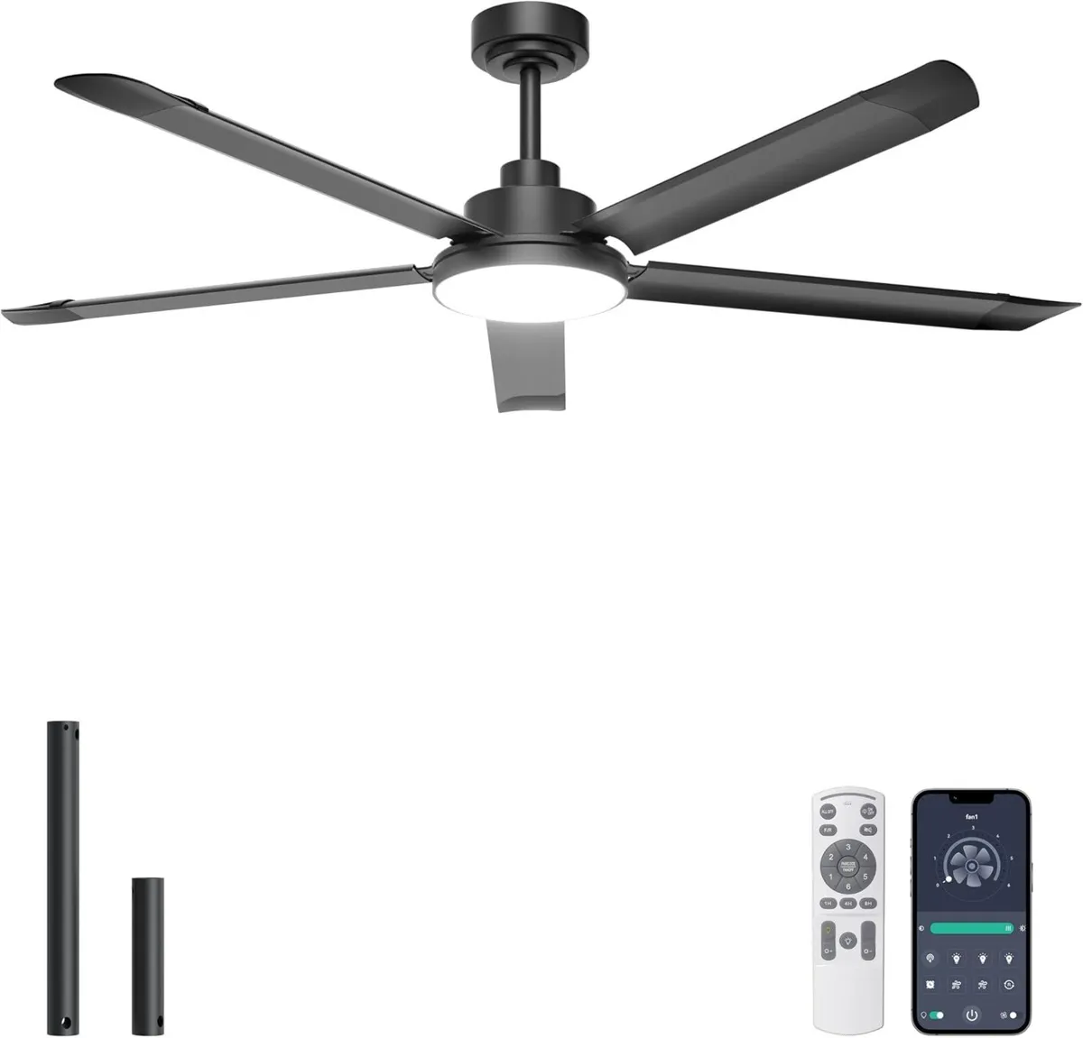Large Ceiling Fans with Lights Remote - Image 1