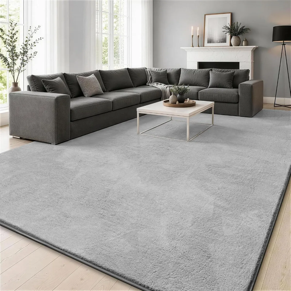 Fluffy Rugs Living Room Soft Shaggy Carpet - Image 1