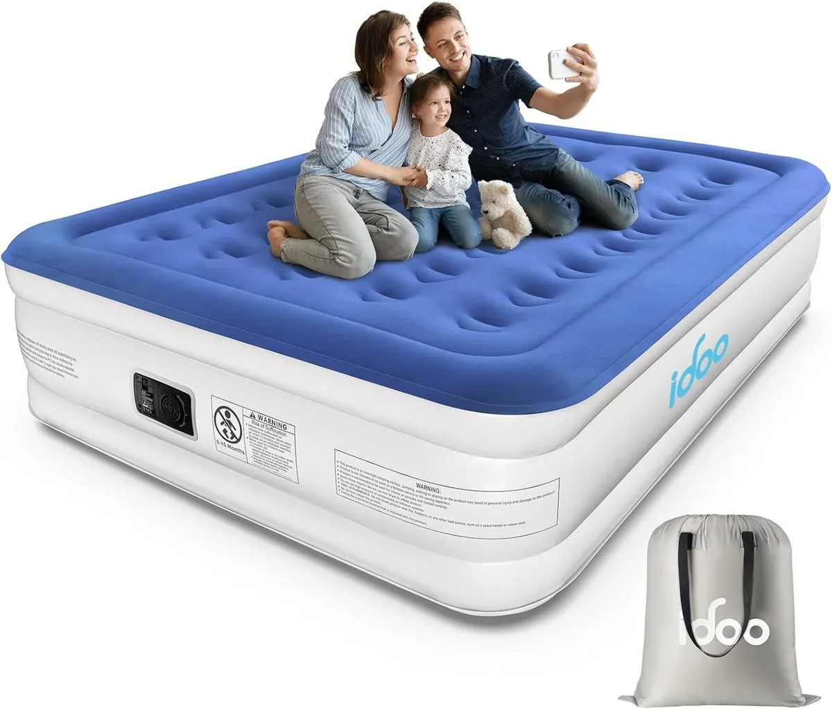 Inflatable Mattress Air Bed with Built - Image 1