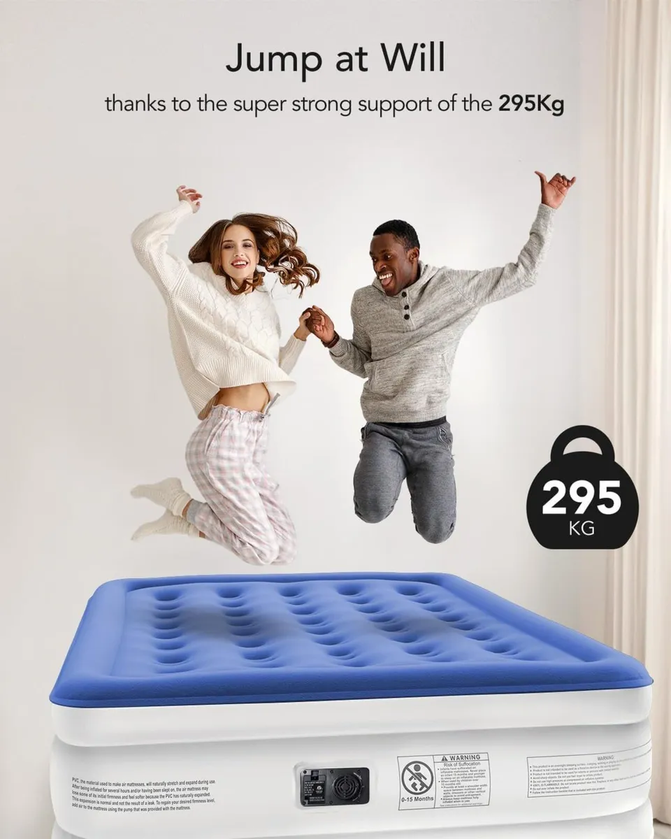 Inflatable Mattress Air Bed with Built - Image 2