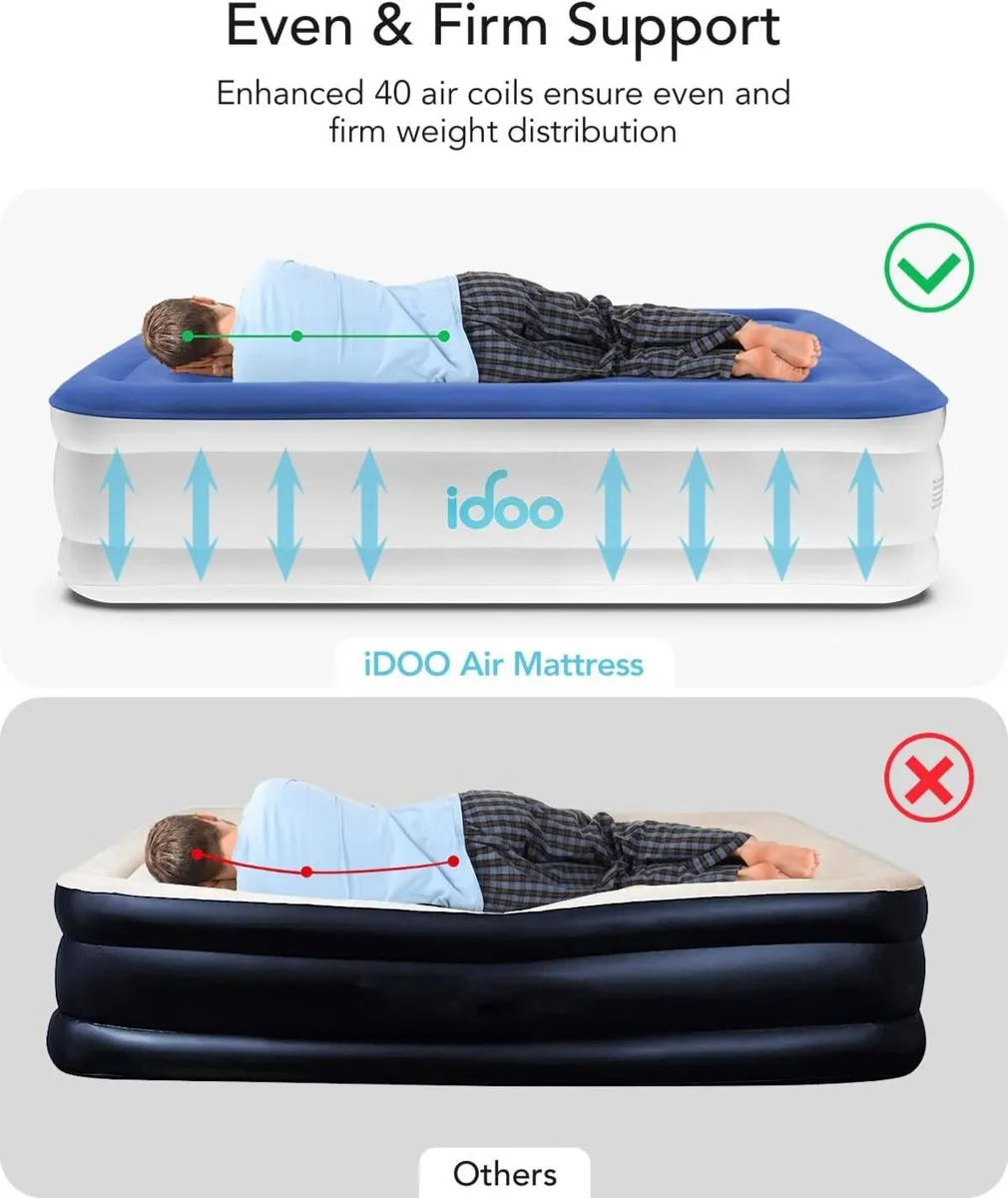 Inflatable Mattress Air Bed with Built - Image 4