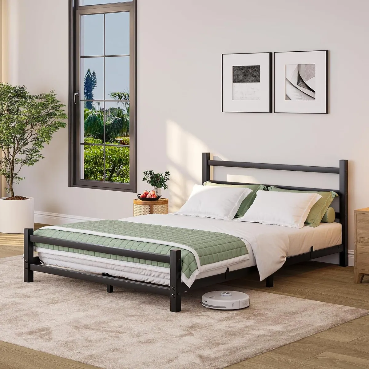 Bed Frame with Headboard Low - Image 1