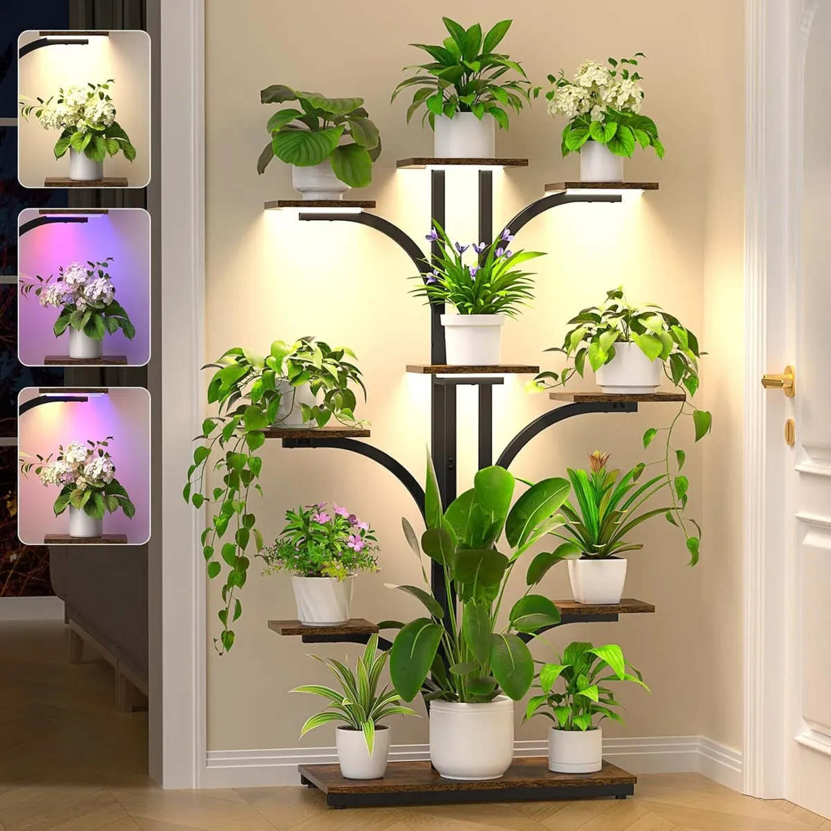 Plant Stand Indoor with Grow Lights - Image 1