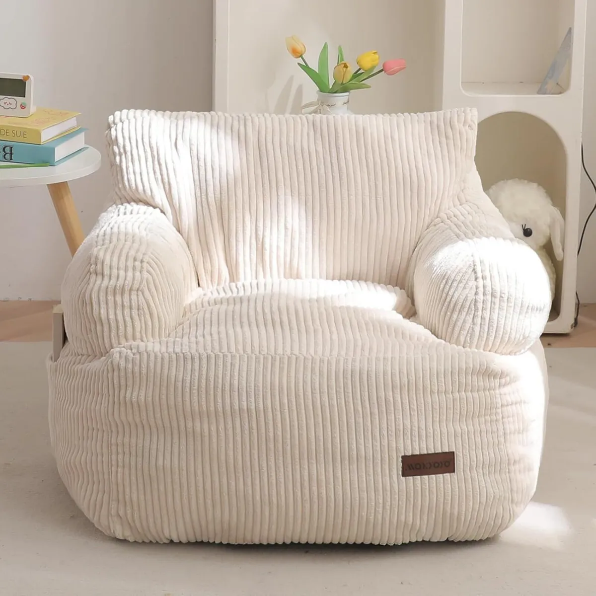 Kids Bean Bag Chair Stuffed Toddler Sofa - Image 1