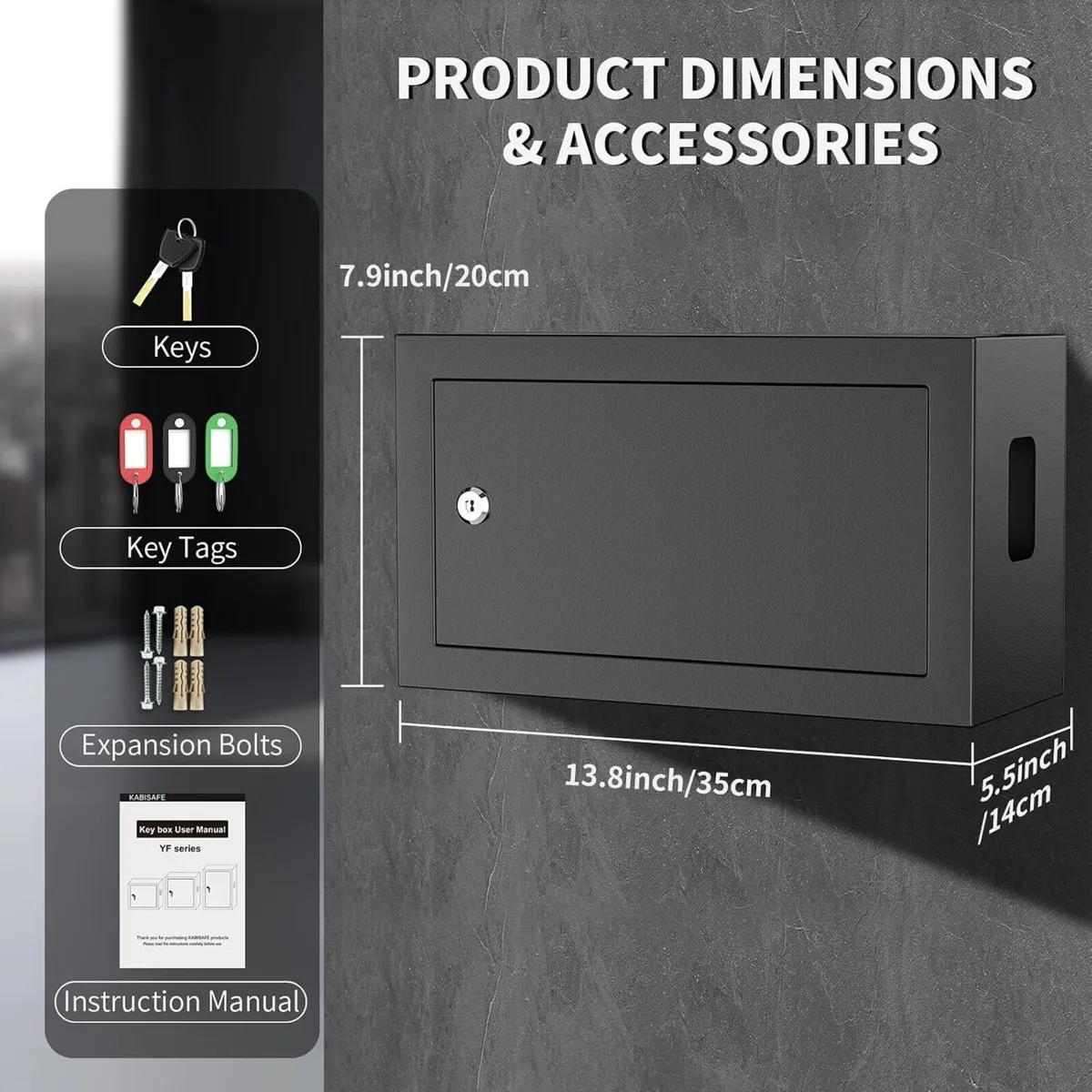 72 Position Key Cabinet Wall Mounted Steel Lock - Image 2