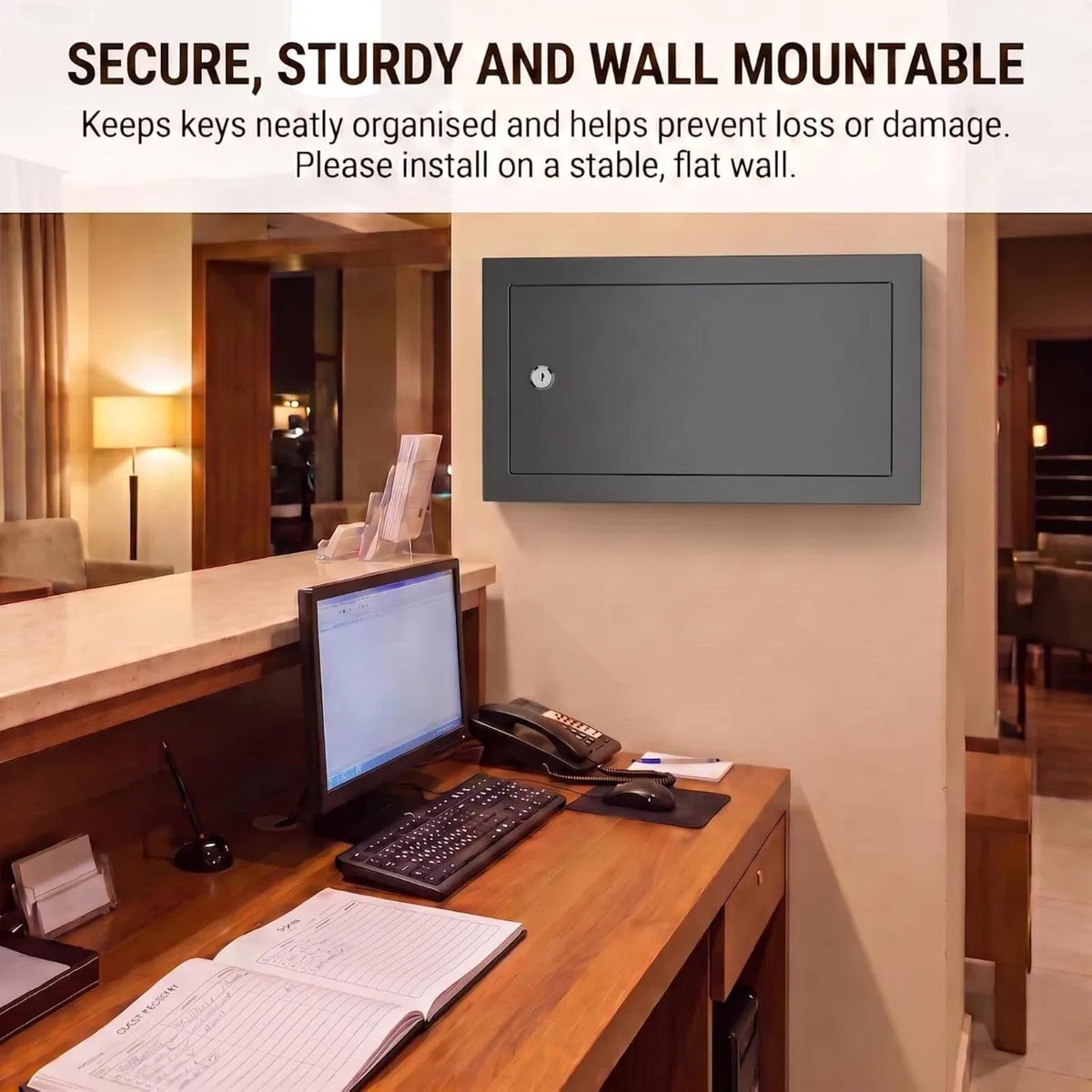 72 Position Key Cabinet Wall Mounted Steel Lock - Image 4