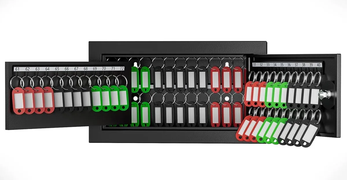 72 Position Key Cabinet Wall Mounted Steel Lock - Image 1