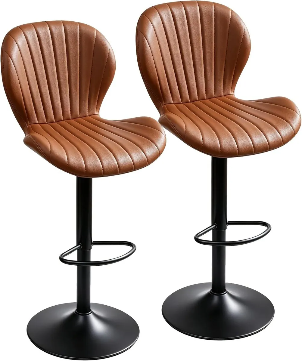 Bar Stools 360degreesswivel Chairs Kitchen Dining - Image 1