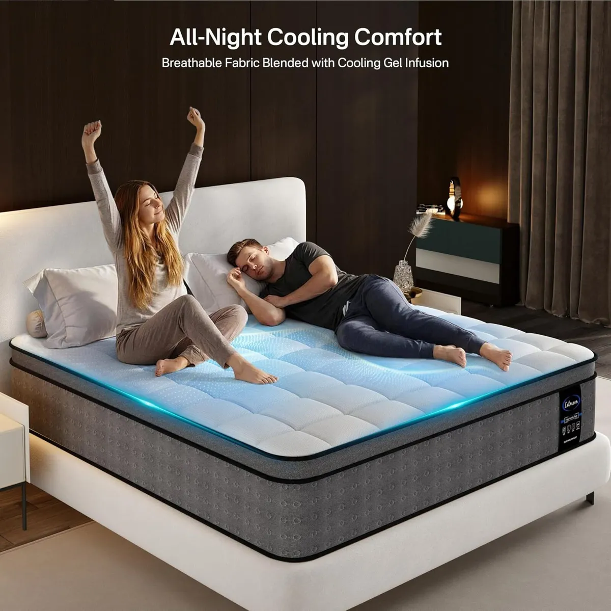 Mattress Pocket Sprung Memory Foam Hybrid Bed - Image 3
