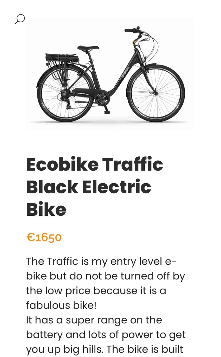 Ecobike traffic black electric bike - Image 2
