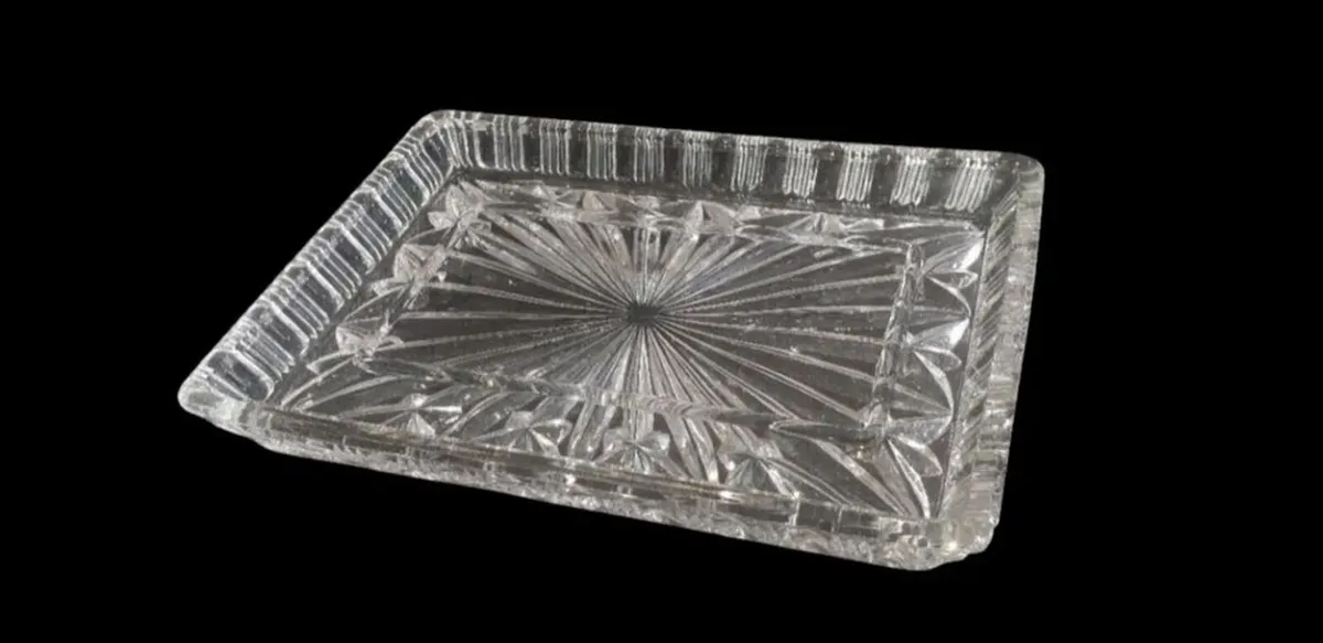 Pristine Godinger Dublin Crystal Vanity Tray - Image 3