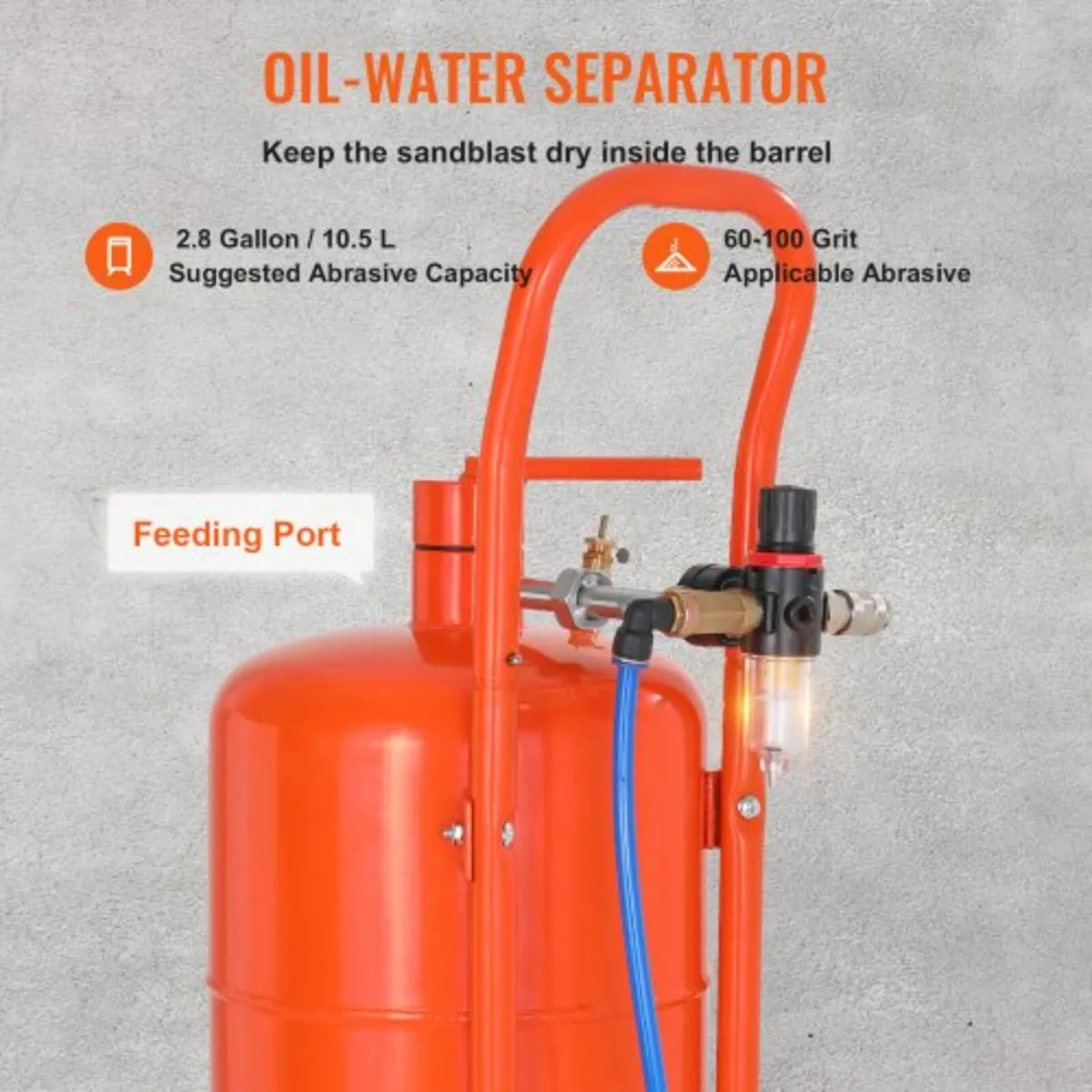 18.9 L Sand Blaster 60-110 PSI High Pressure Sandb - Image 4