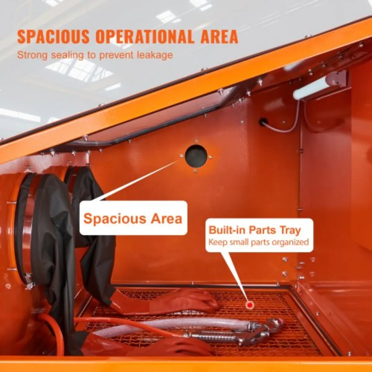 227.1 L Sand Blasting Cabinet with Stand with Blas - Image 2
