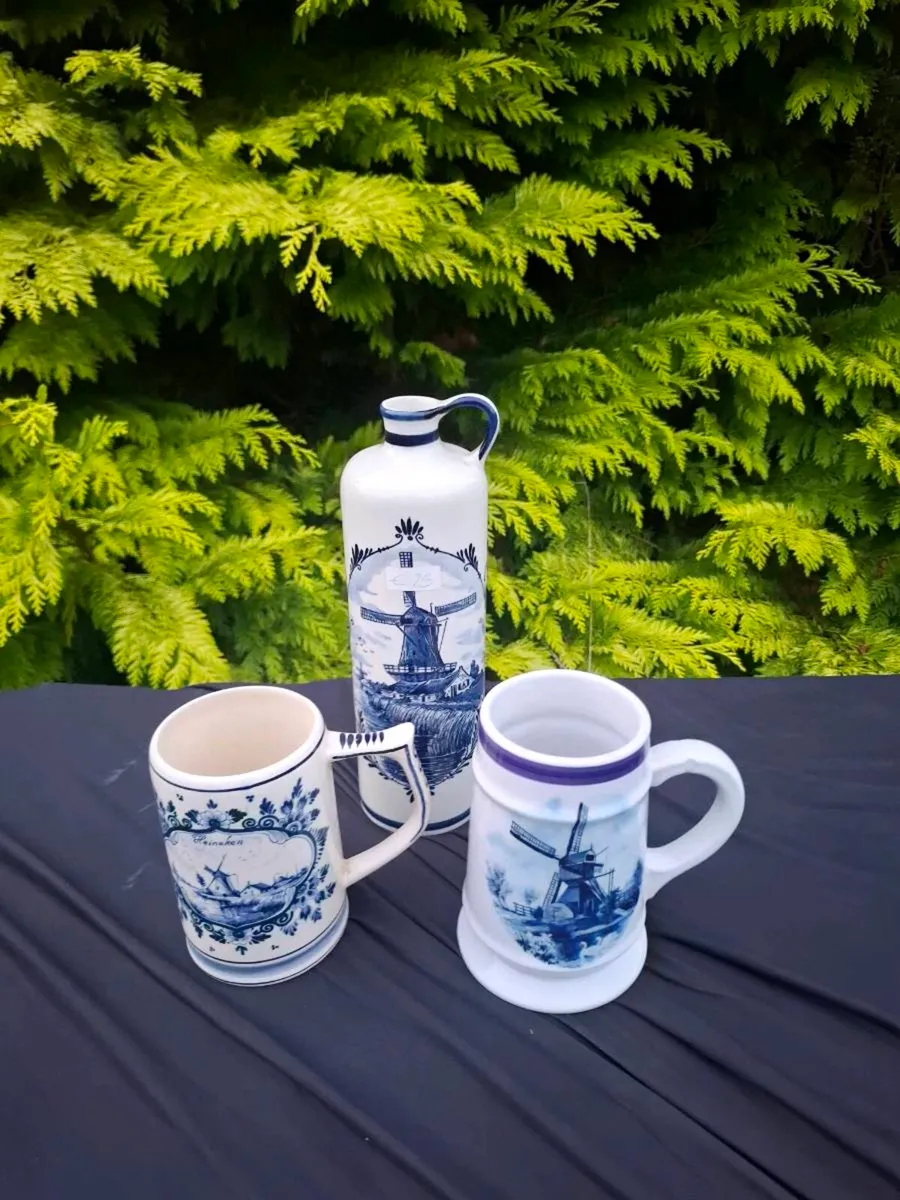 Delft blue service set postage possible - Image 1