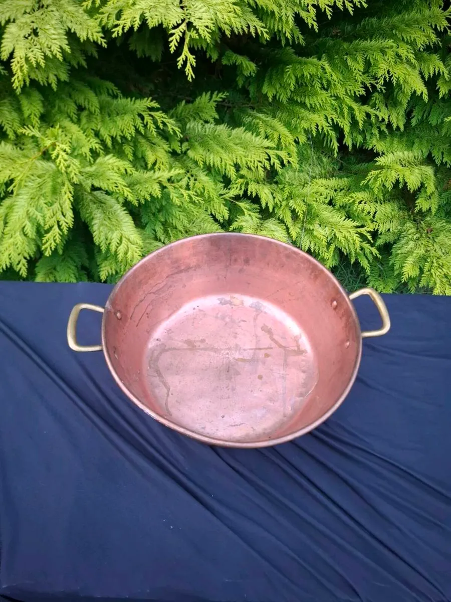 Copper 37cm jam pot postage possible - Image 2