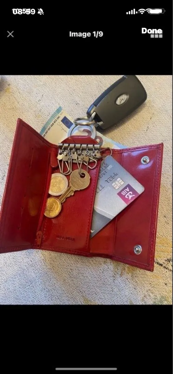 Leather Key/ Note/Coin/ Card Wallet - Image 1